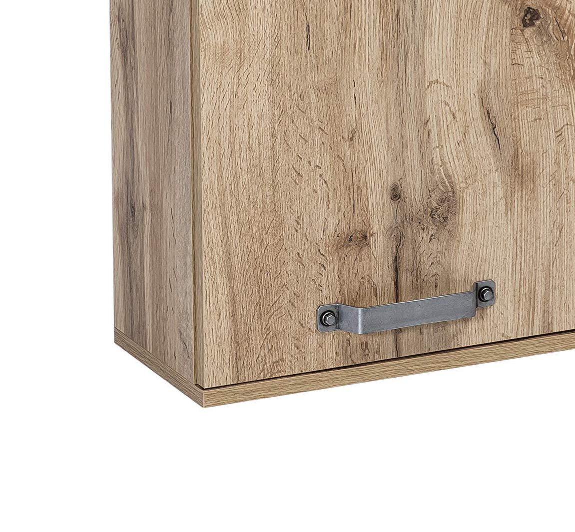Schildmeyer Milan Hängeschrank 134884, Eiche Landhaus Dekor, 40.3 x 20 x 54.5 cm