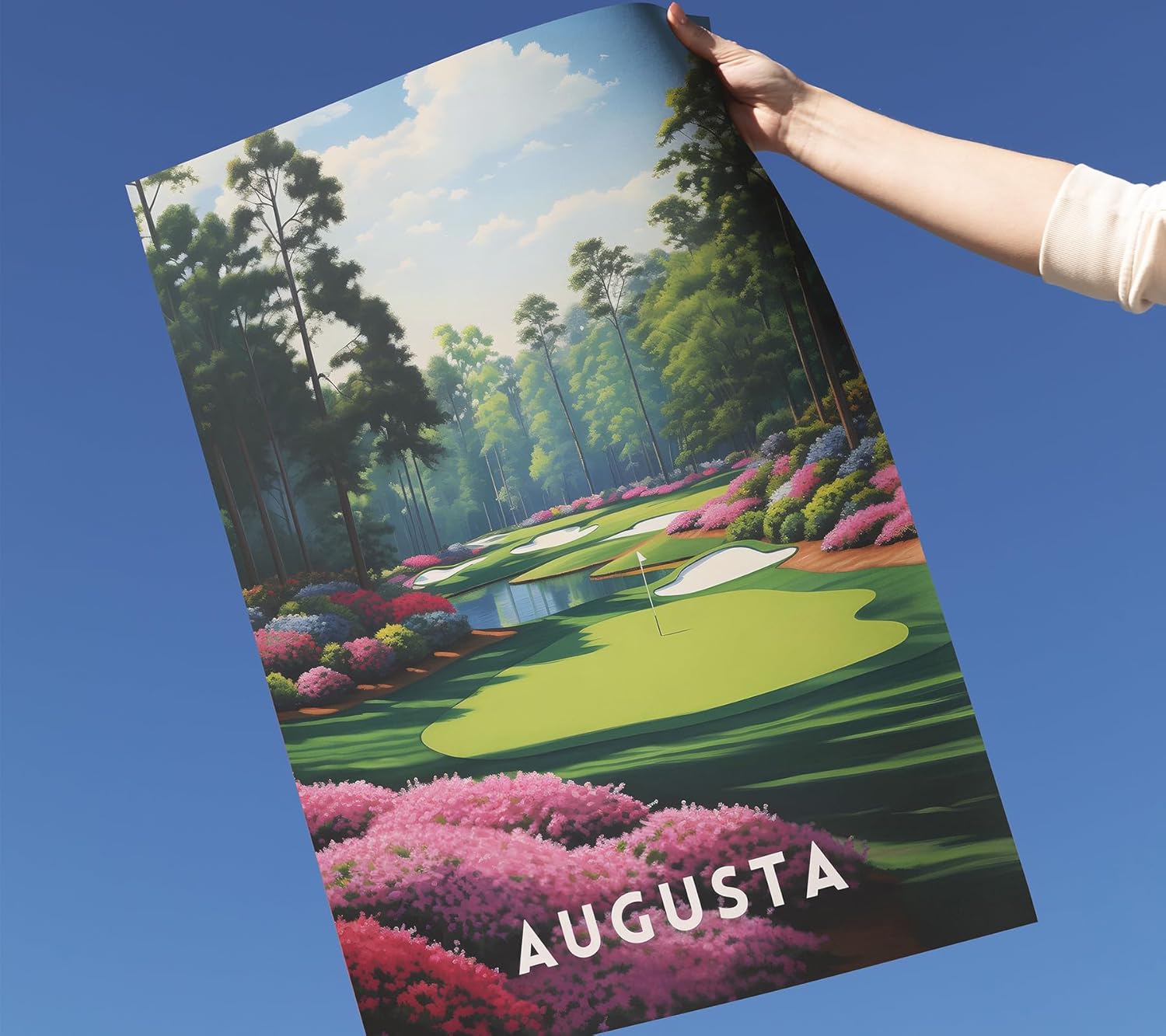 3Pcs Golf Course Poster Wall Art Picturesque Golf Course Painting Picture Wall Decor Country Club Sports Poster Print Artwork for Modern Home Office Bedroom Gallery Living Room Home Home Decoration - Image 6