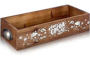 Vesici Hot Cocoa Bar Wood Storage Box