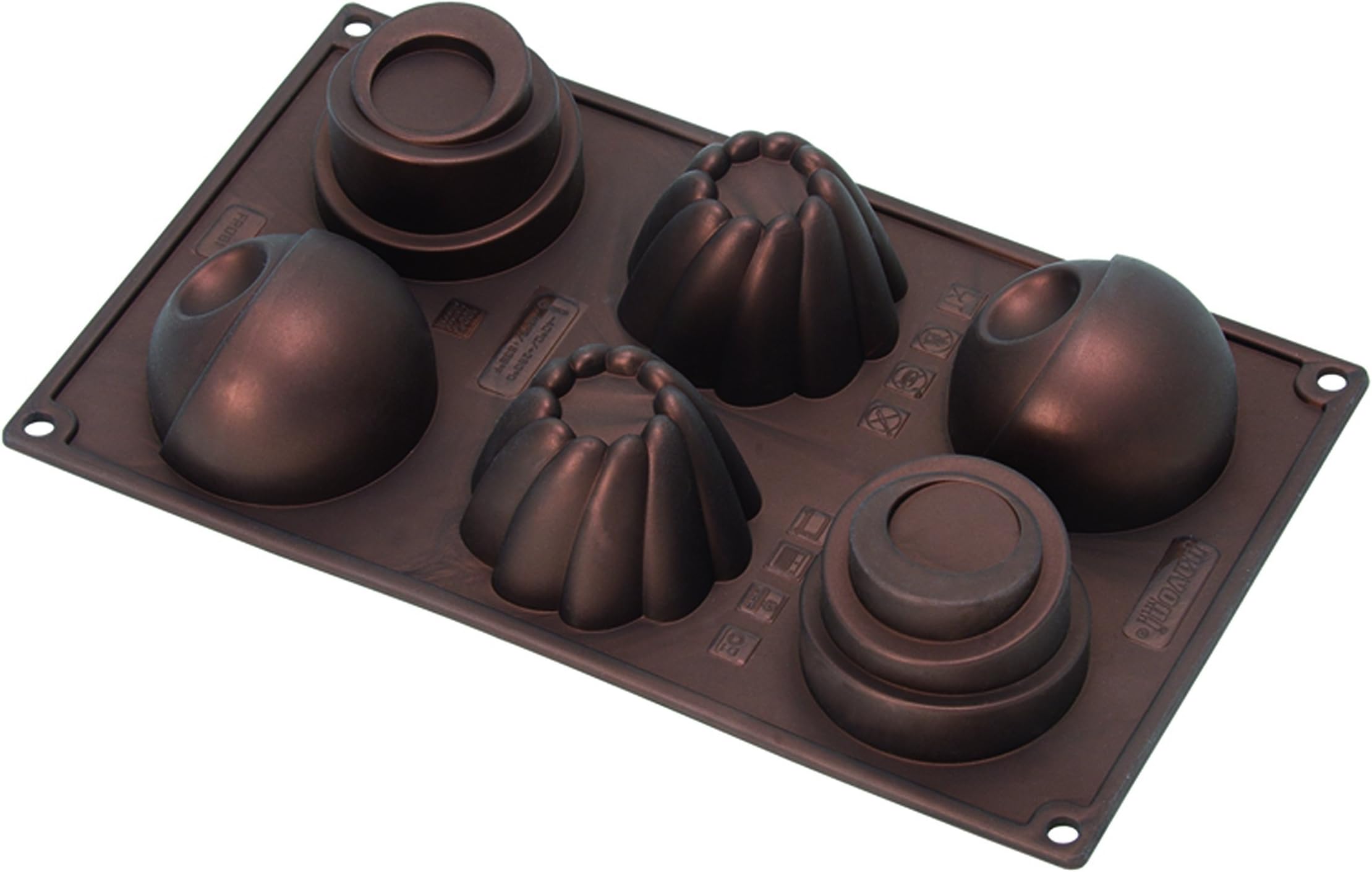 Pavonidea FR061Home Edition, Copper BrownMultiportion Tray, 6 x Monoportion 100% Platinic Silicone