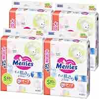 テープSサイズ  メリーズ肌さらエアスルー（4~8kg）296枚（74枚x4） Amazon.co.jp: Merries 【テープ Sサイズ】メリーズさらさら