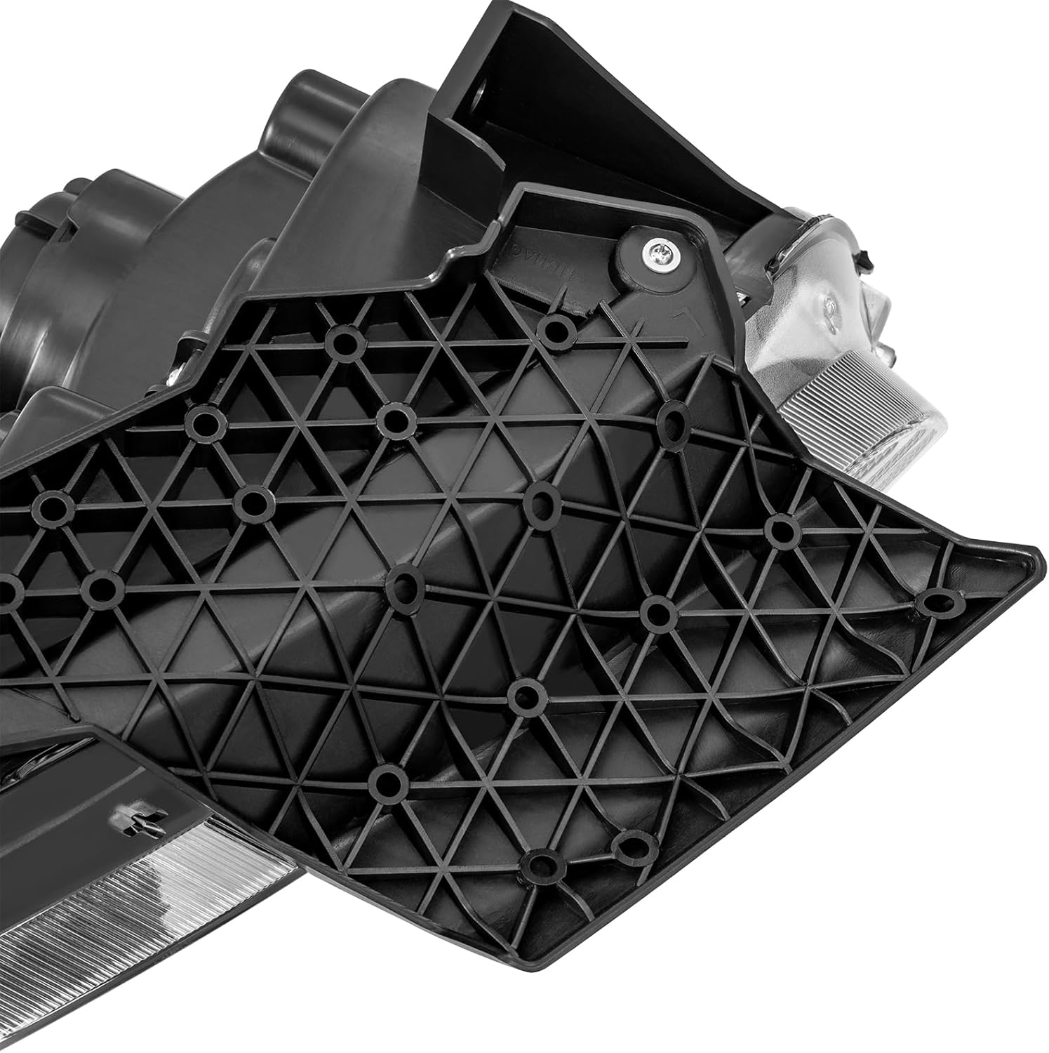 MOSTPLUS Headlight Assembly Compatible for 2011 2012 2013 2014 Dodge Charger Front Lamp Black Housing Clear Lens Amber Corner (set of 2)