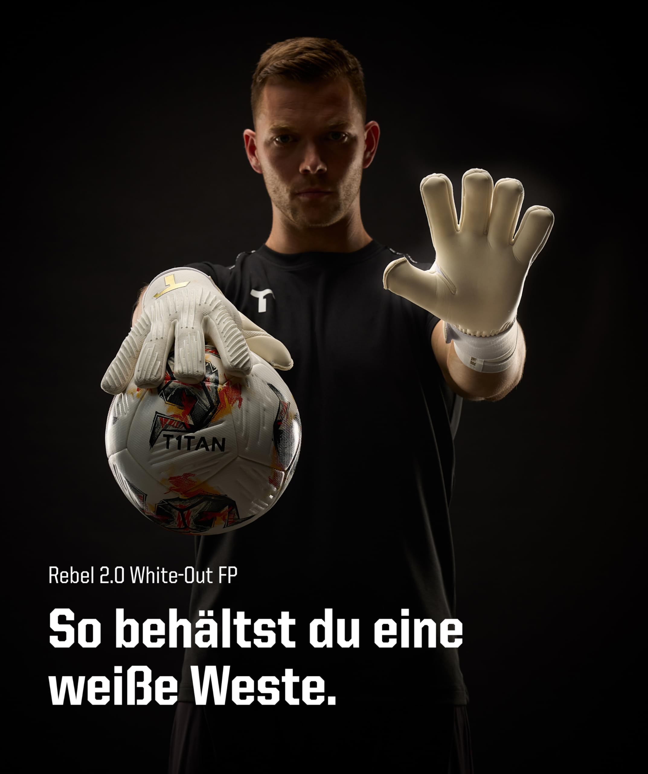 T1TAN Profi Torwarthandschuhe Herren Rebel, Größe 6-11, viele Farben, Torhüterhandschuhe Erwachsene, Tormannhandschuhe Jugendliche, Fußball Torwart Handschuhe für Jugendliche, Erwachsene & Kinder