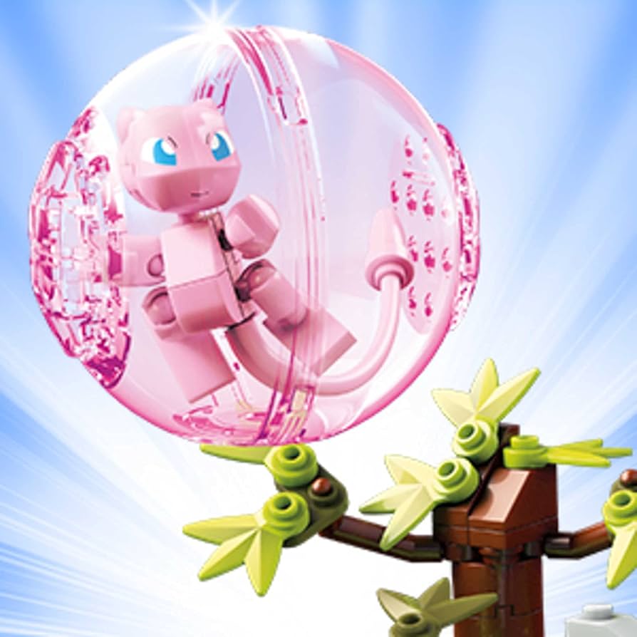 Mレックウザ　ミュウツー　ゼルネアス　レントラー　カプ・テテフ　５枚セット Mega Construx】メガコンストラックス ポケモン ミュウ VS