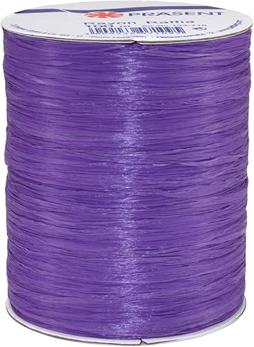 Morex Ribbon Carrete de cinta de tela de rafia de rayón, 100 yardas, amatista, 133100-710