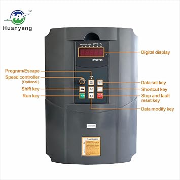 VFD Vector 1/3-Phase to 3-Phase Converter, for (15HP Motor) Speed Control,220V Input/Output(GT Series 15KW,20HP Model)