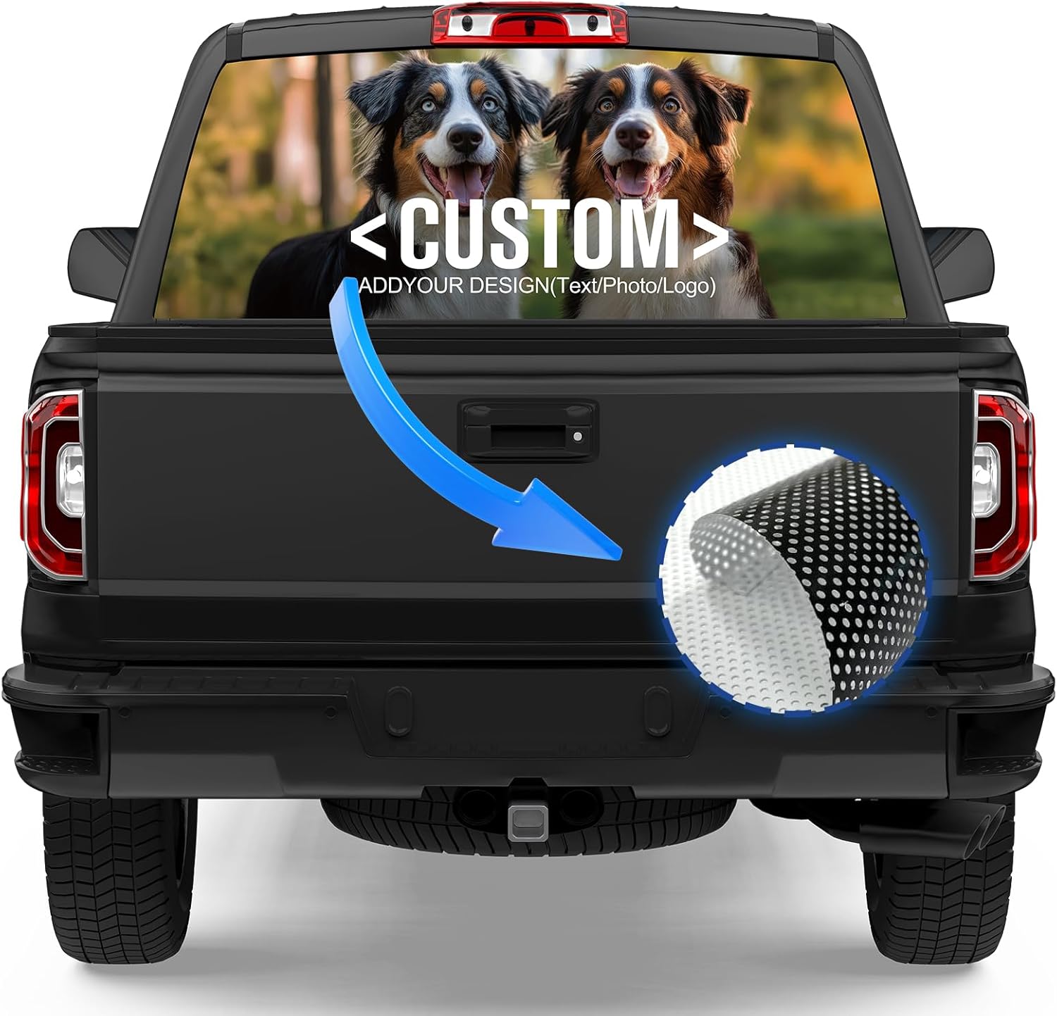 Custom Rear Window Decal for Trucks, Customized One Way