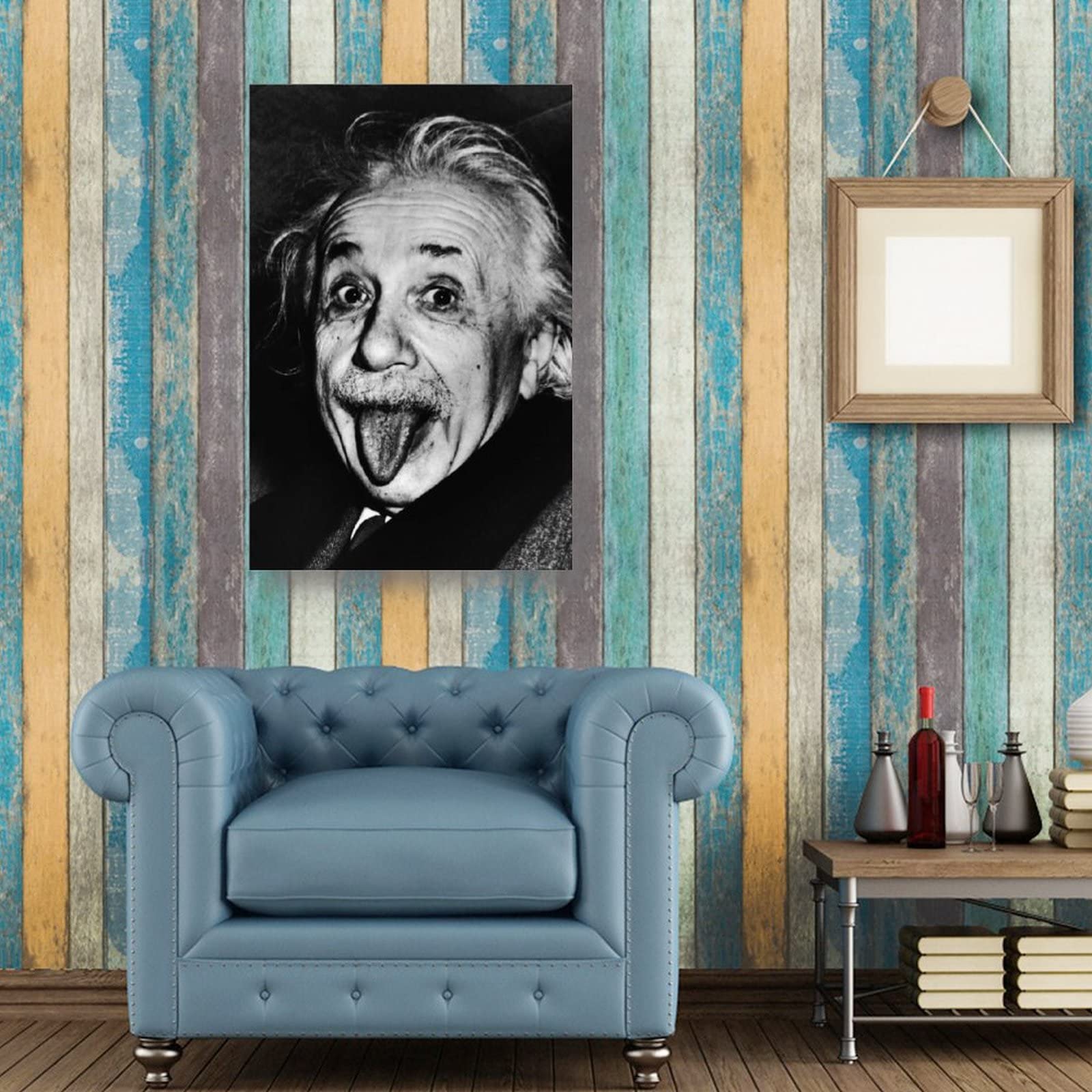 アインシュタイン キャンバス プリント 壁掛け24x24inch 60x60cm アインシュタイン キャンバス プリント 壁掛け24x24inch 60x60cm