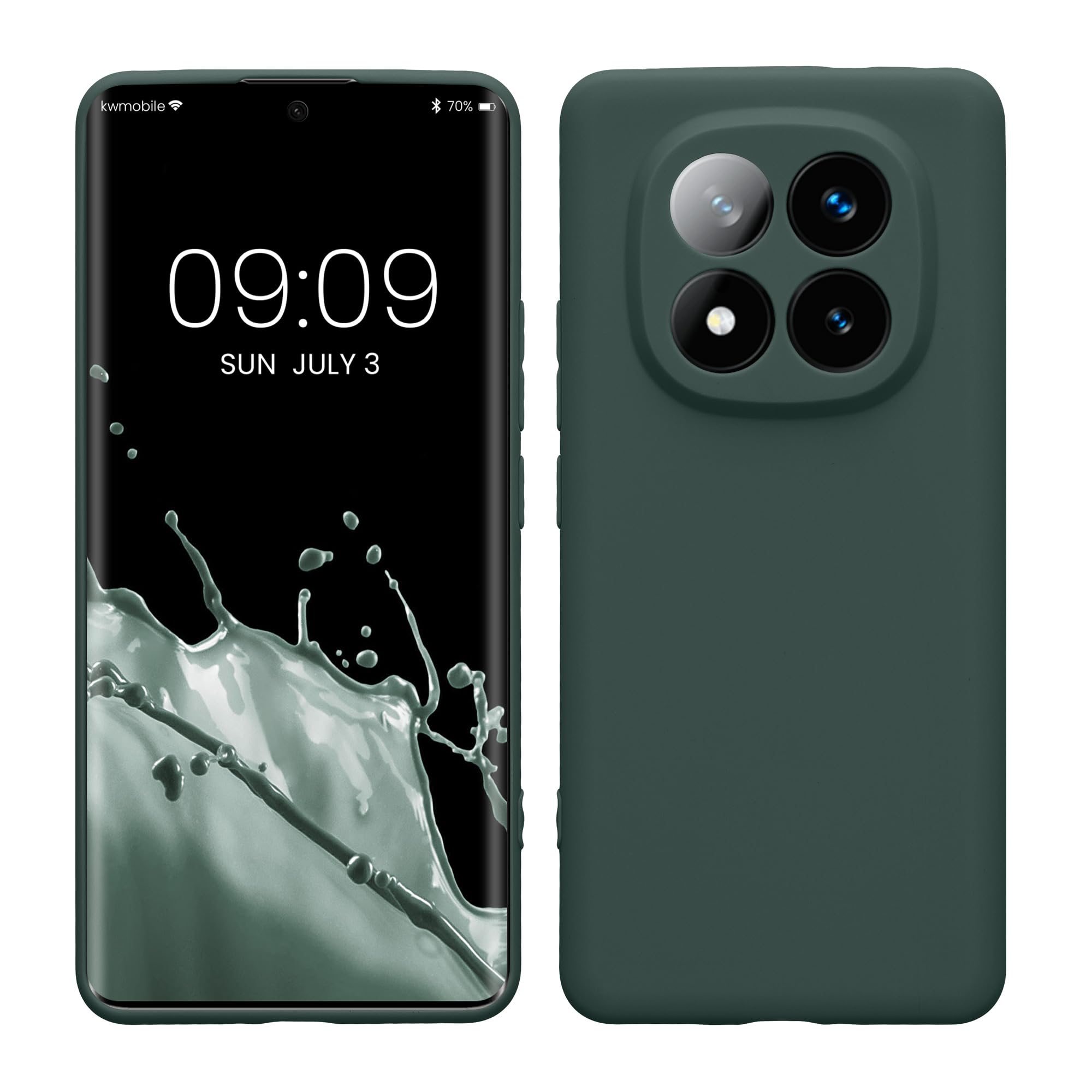 kwmobile Carcasa Compatible con Xiaomi Redmi Note 14 Pro 5G / Poco X7 Funda - Funda Ultrafina de TPU con Bordes elevados - Lavanda Metalizado — view 195