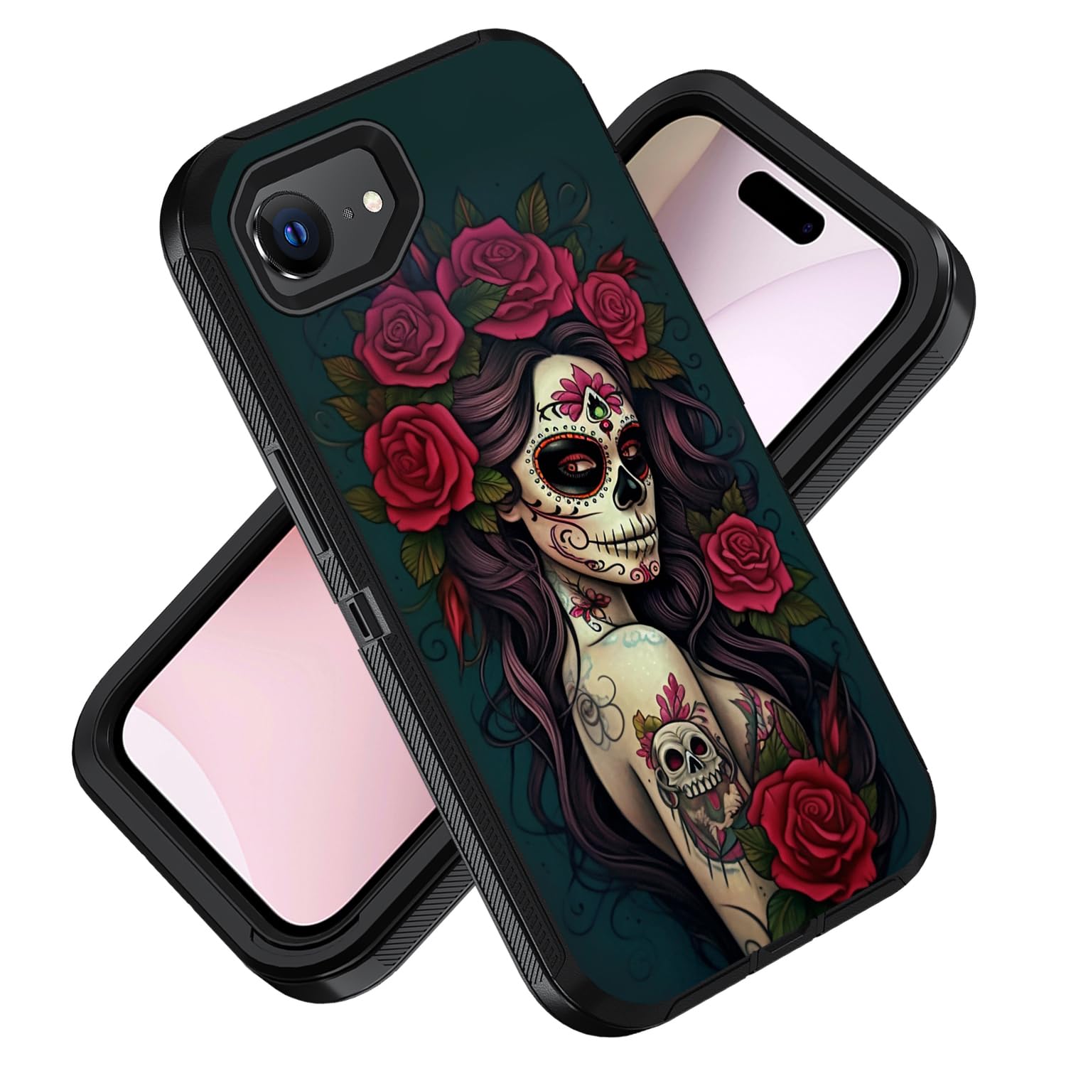 ZXHSBROK for iPhone 17e Case & iPhone 16e Case, [Military Grade] Heavy Duty 3-Layer Shockproof Drop Full-Body Protective Phone Cover for iPhone 17e &