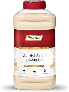 Prymat Knoblauchpulver 1005g, getrockneter Knoblauch Granulat, im Streuer