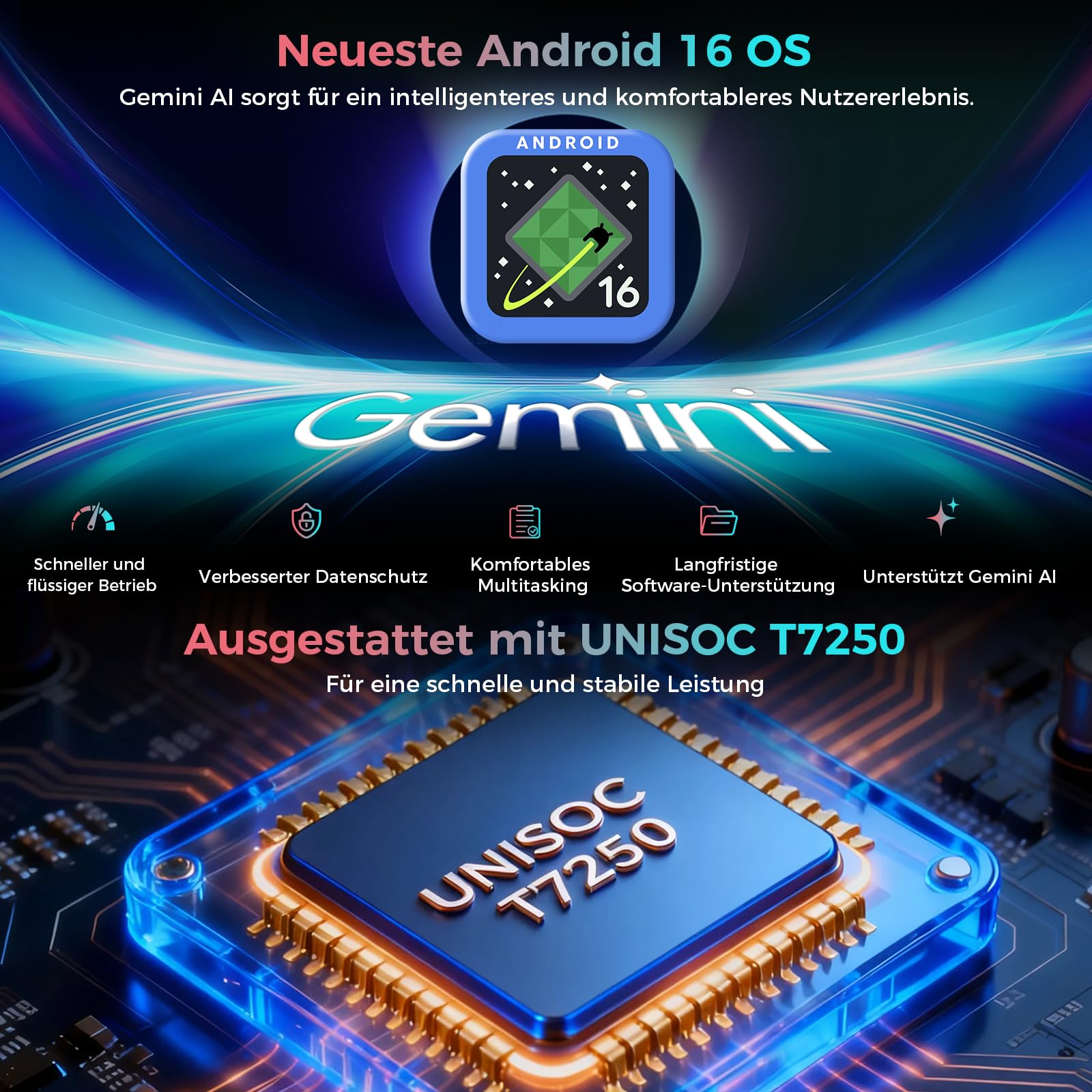 2026 Tablet 11 Zoll Android 16 Tablets, 32GB RAM+128GB ROM/1TB TF, 8000mAh Tablet Octa-Core 1920 * 1200 IPS, 5+13MP/Widevine L1/18W Schnellladung