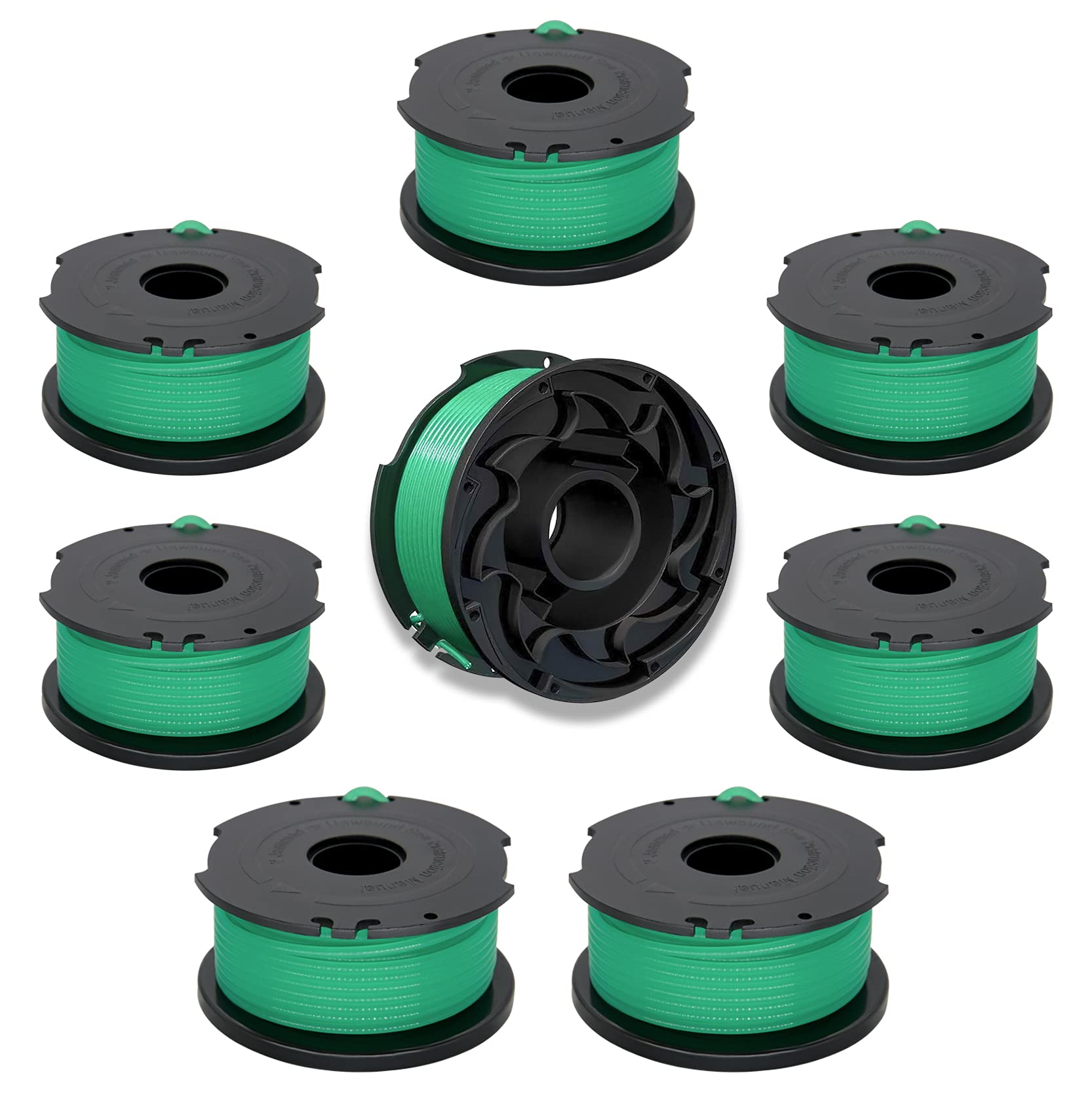 Lucky Seven SF-080 Replacement Spool 20ft 0.080 inch for Black and Decker GH3000 LST540 LST540B GH3000R SF-080-BKP Auto Feed Spool Single Line Trimmer (8 Pack)-image-21