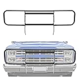KUAFU Front Brush Guard Compatible with 1981-1987 Chevy Chevrolet GMC Grille Grill Guard Bull bar Bumper Protector Steel Black Powder Coated