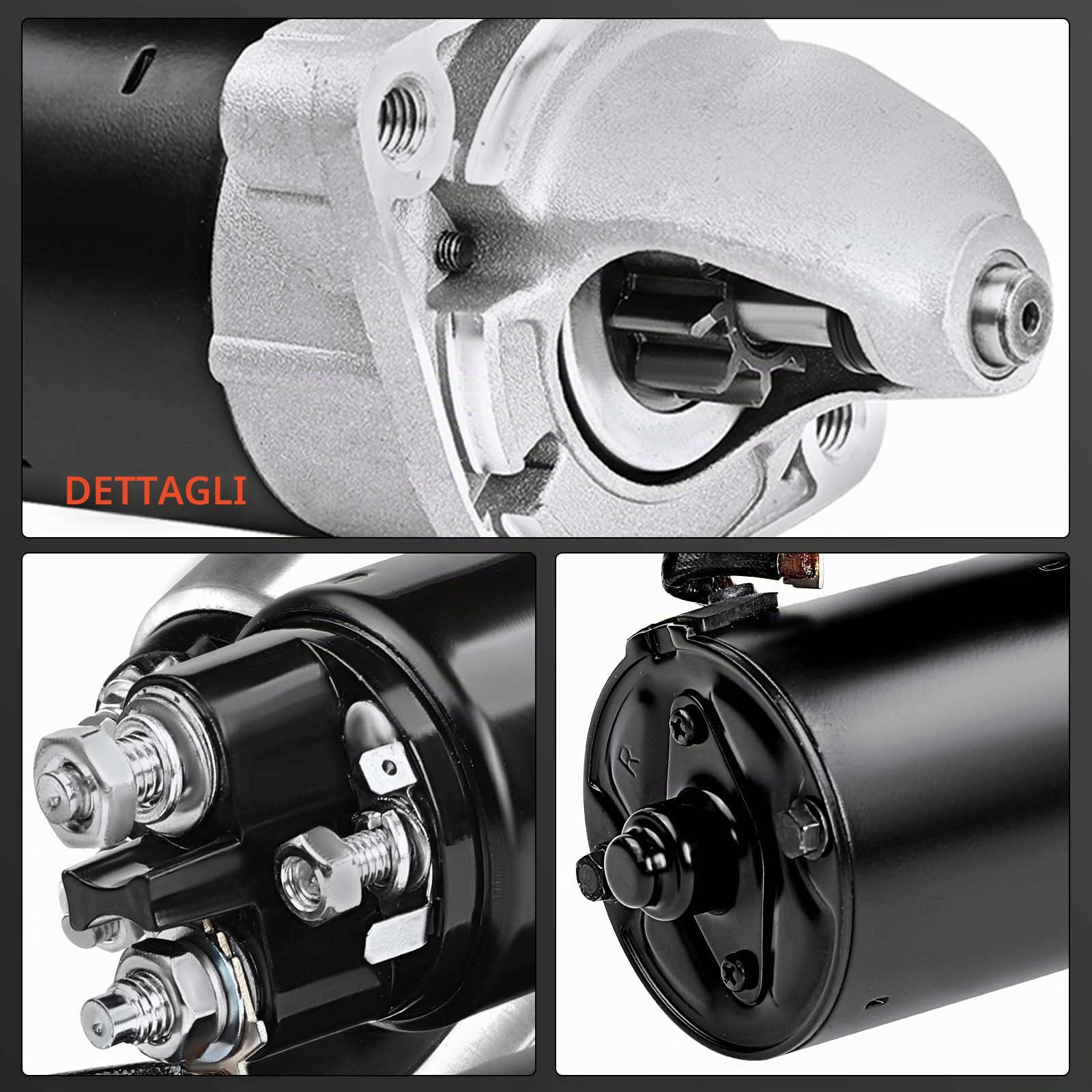 Frankberg Motore di avviamento Auto Benzina 1,4 KW/12 V/9 denti Compatibile con Serie 3 Cabriolet E46 Serie 3 E46 Serie 5 E39 Serie 3 Cabriolet E46 Replace# 17702,111911
