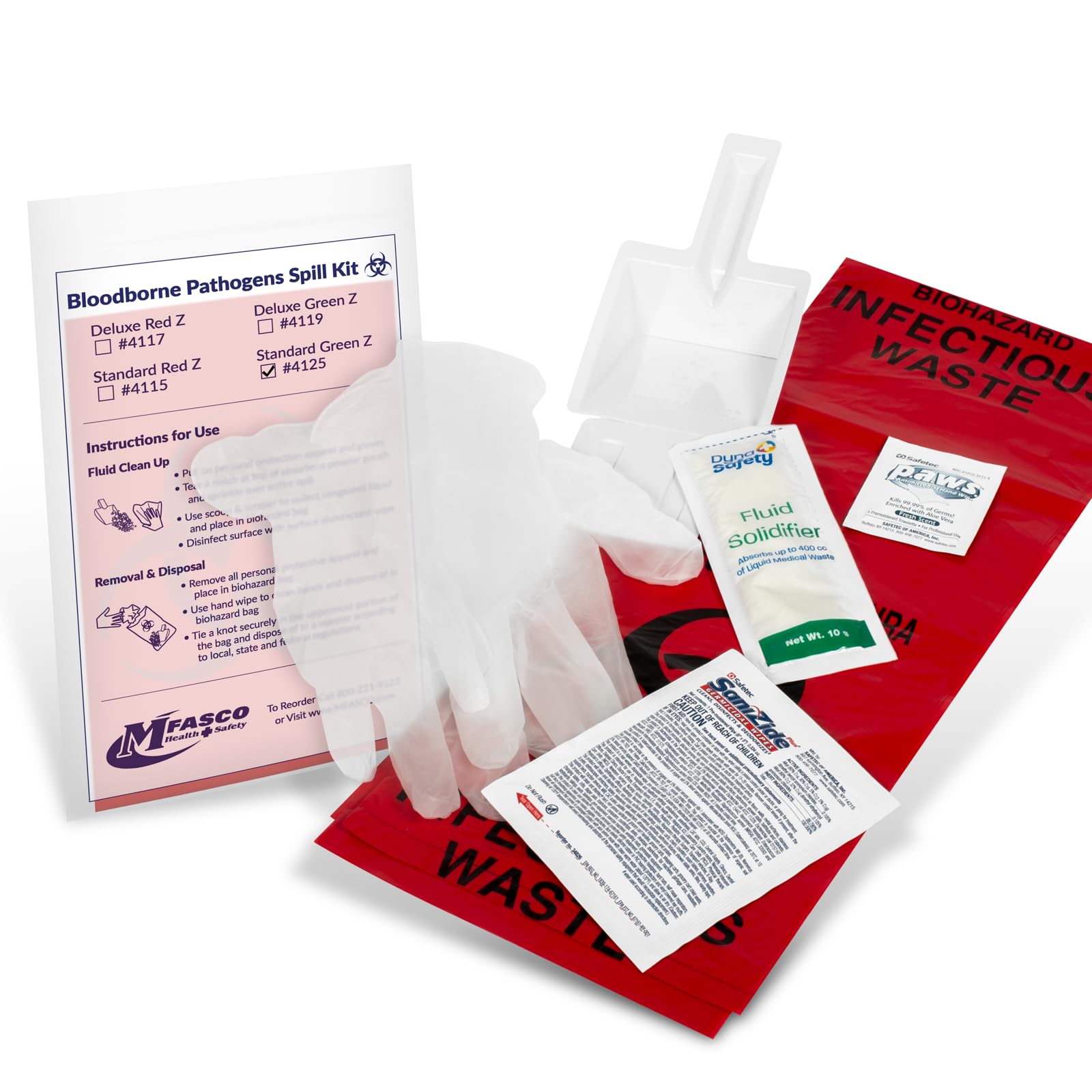 Amazon.com: MFASCO Bloodborne Pathogens Spill Kit - Cleaning Bag