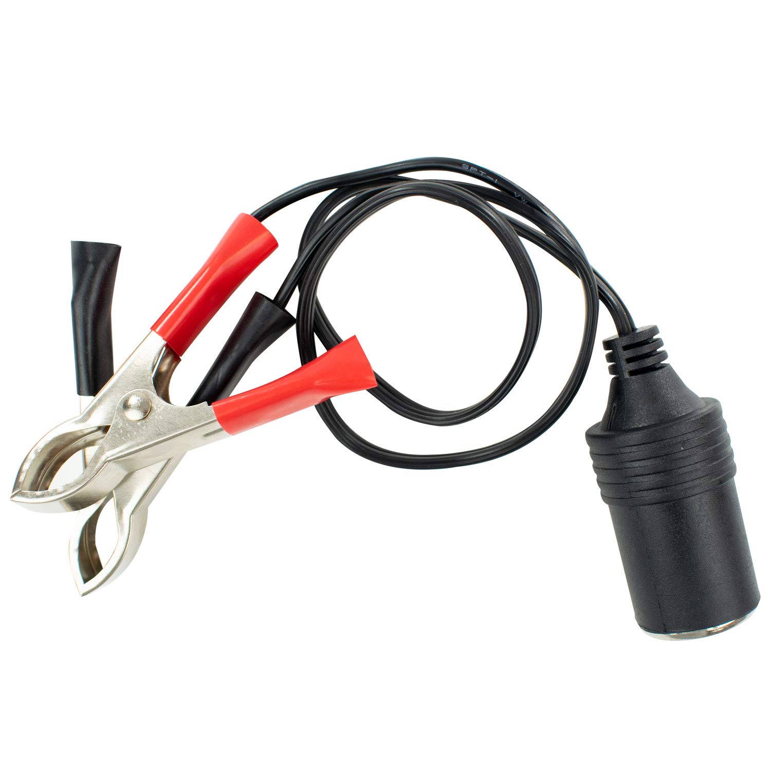 TRIXES Adattatore presa accendisigari 12 V con pinze per batteria auto