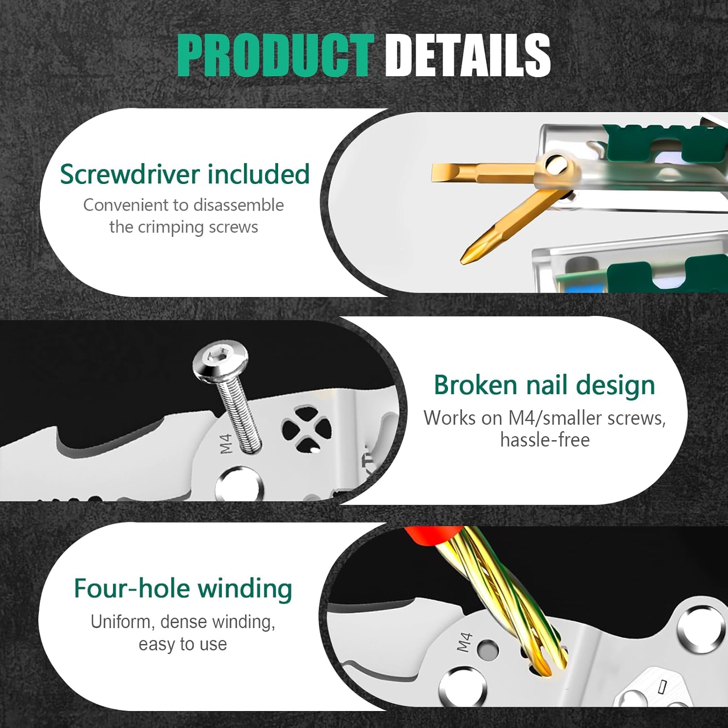 18 In 1 Foldable Ｗire Stripper with Voltage Tester, 2025 Multifunctional Plier Tools, Folding Efficient Electrician Stripping Plier for Cutting and Pulling Pliers, Crimping Tool for Repair(2pcs)