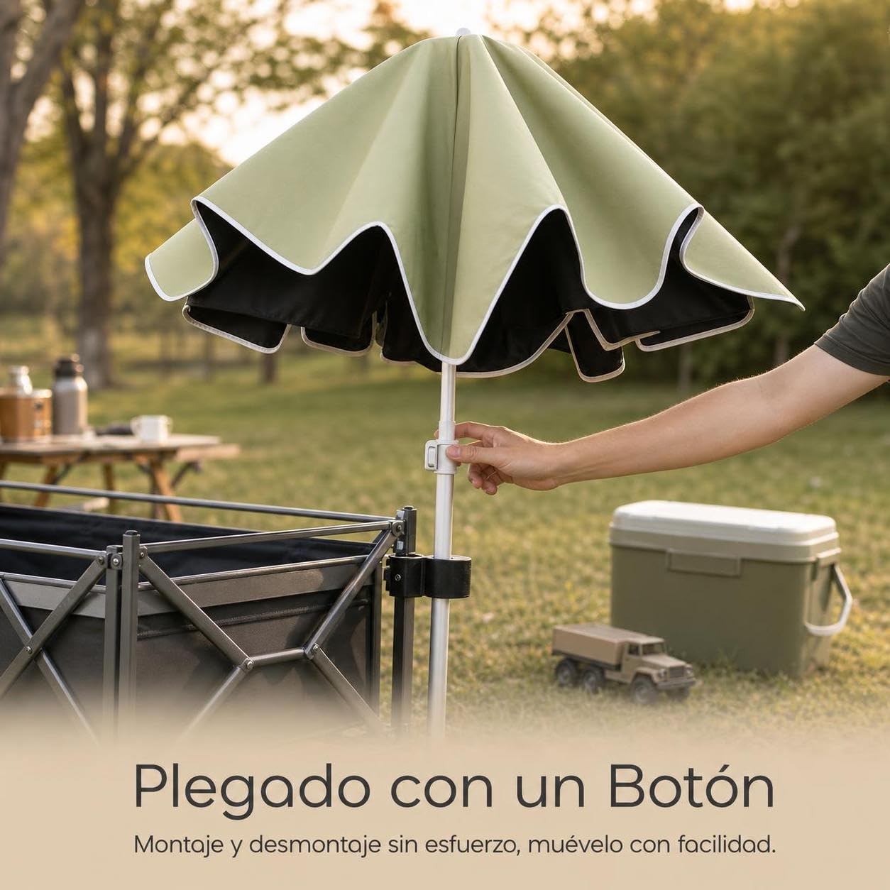 Ombrellone da Patio Pieghevole, size to 3