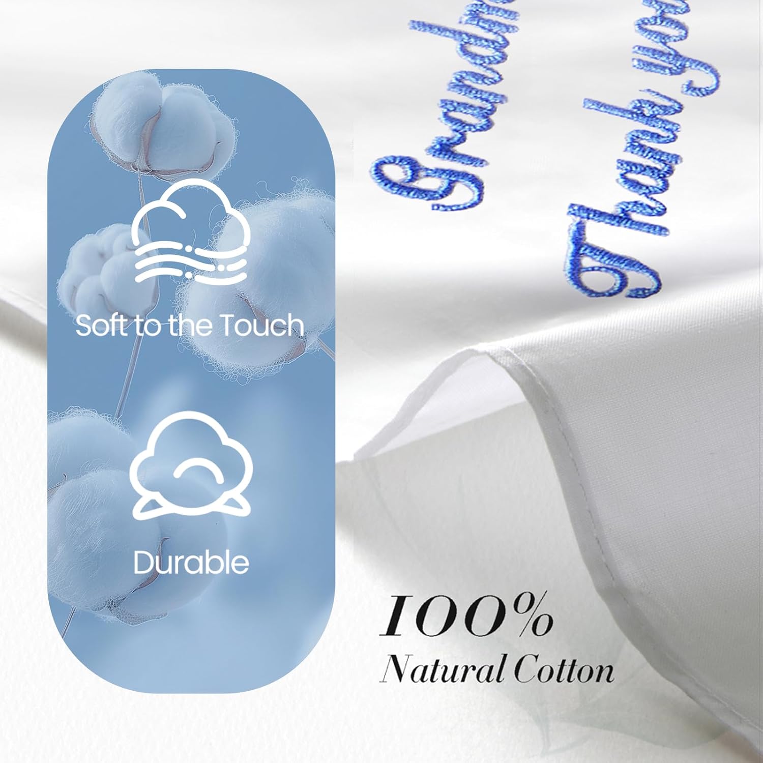 Wedding Handkerchief - Something Blue for Bride on Wedding Day - Bridal Weddings Hankie - Image 5