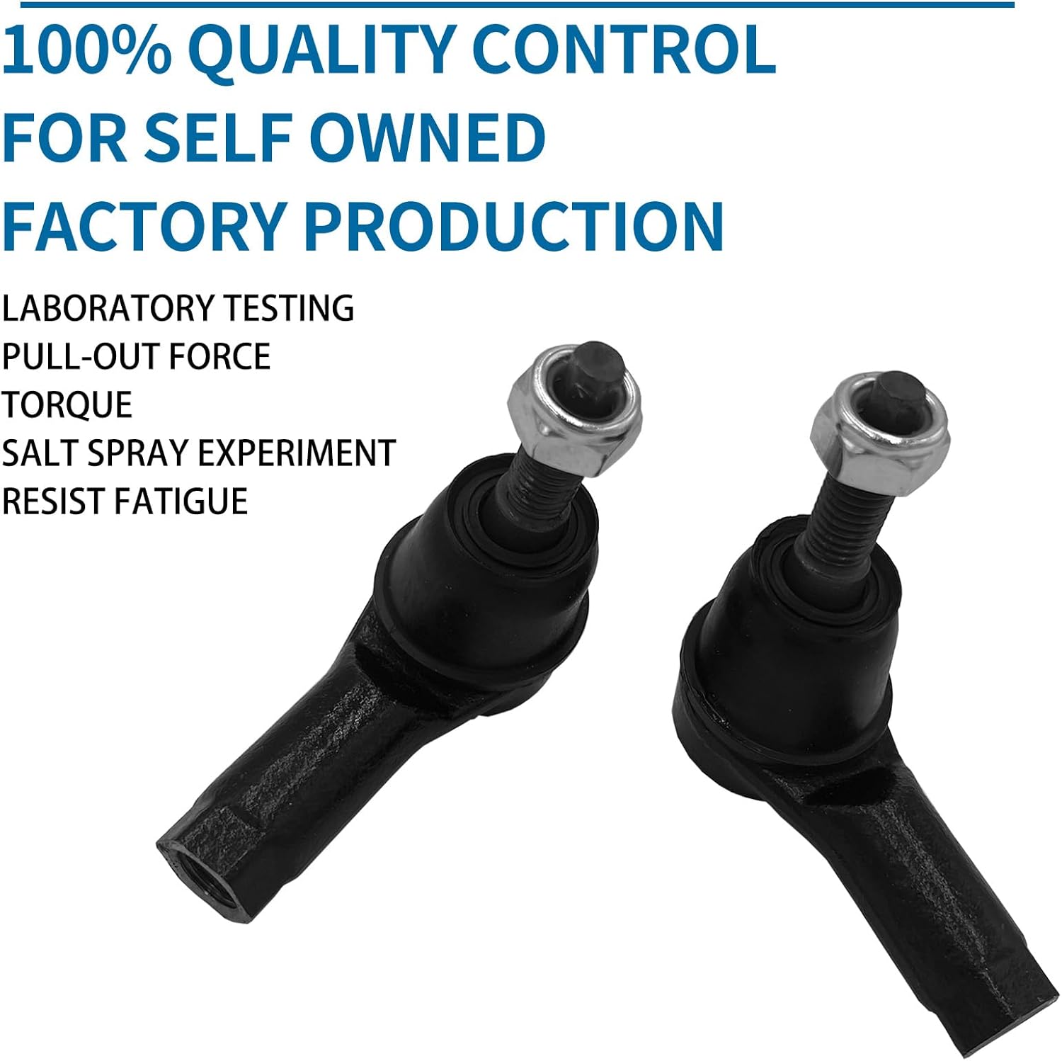 ES800929 2 Pcs Front Outer Tie Rod End Kits For 2012-2019 Chevrolet Sonic Left & Right Automotive Replacement Parts 95952930 Black