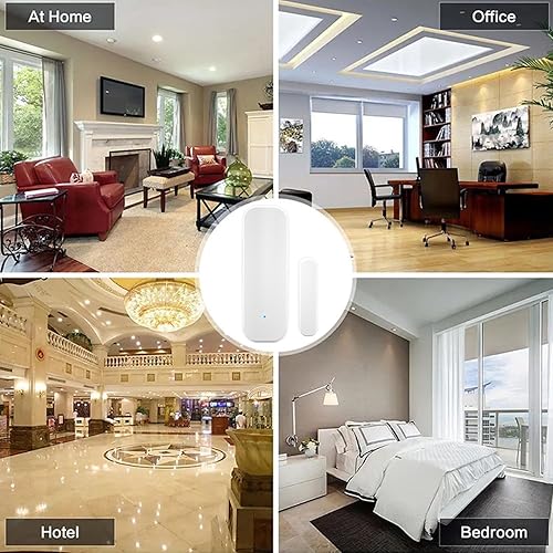 Miniatura 8 de Sensor de puerta WiFi inteligente sensor de ventana inalámbrico con alerta de notificación de aplicaciones, sensor de contacto abierto de puerta