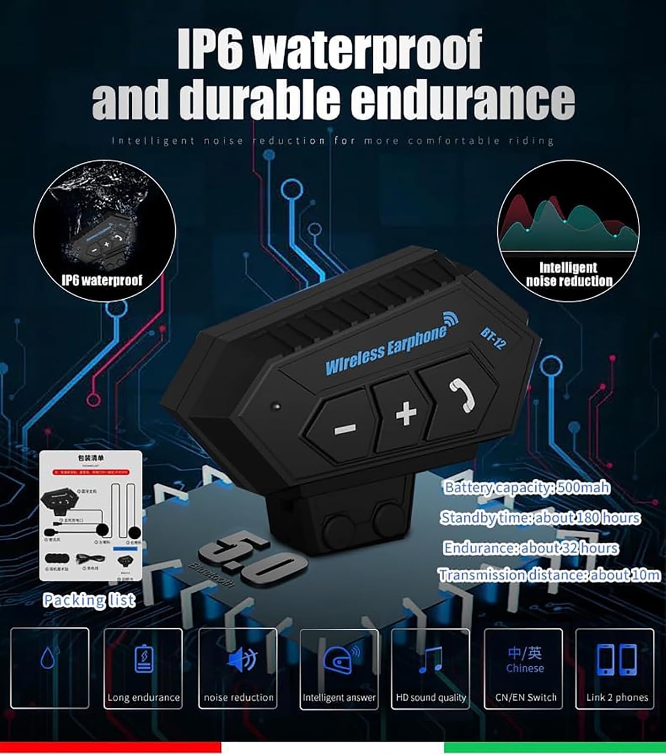 Motorbike Crash Modular Helmet Bluetooth Full Face Racing Motorcycle Helmet with Sun Visor ECE Approved Crash Helmets Built-in Dual Speaker Microphone for Adult Men Women A,XL(59~60cm) 7 71SH+cLGDgL. AC SL1500