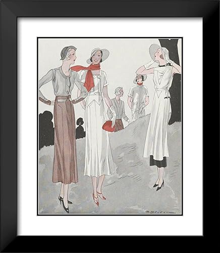 ArtDirect Anonymous 15x18 Black Modern Frame and Double Matted Museum Art Print Titled - Art - Taste - Beauty, P. 7 (1932)