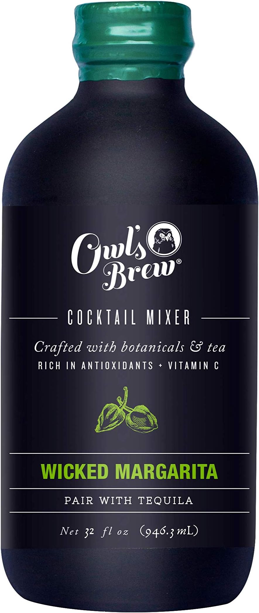 Wicked Margarita Owl's Brew Cocktail Mixer, 32 Ounce Bottle