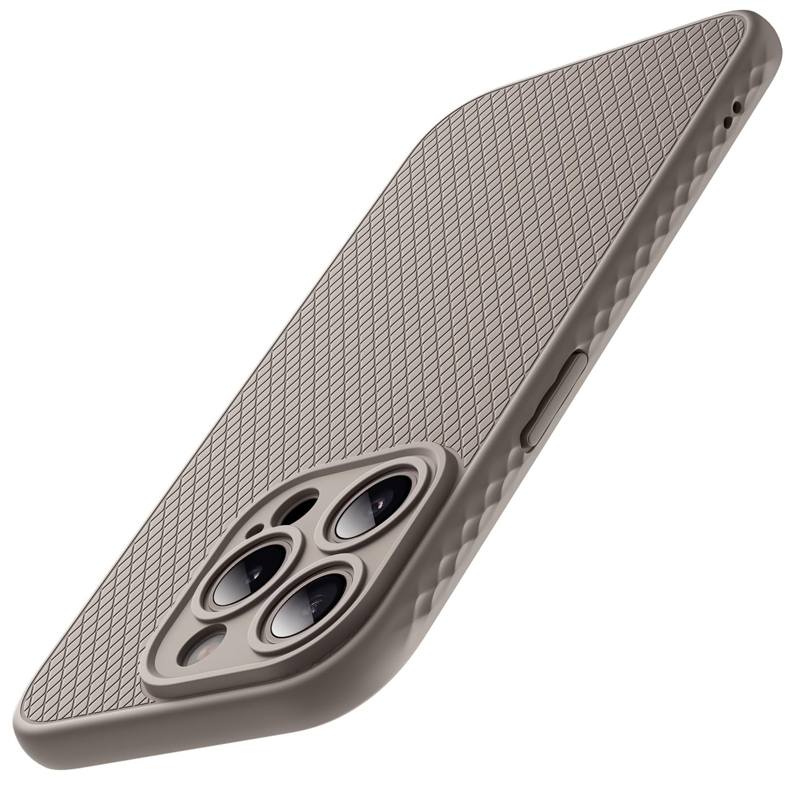 JETech Grip Case for iPhone 15 Pro Max 6.7-Inch, Soft TPU Slim Fit Protective Phone Cover with Camera Lens Full Protection, Shockproof (Natural Titanium)