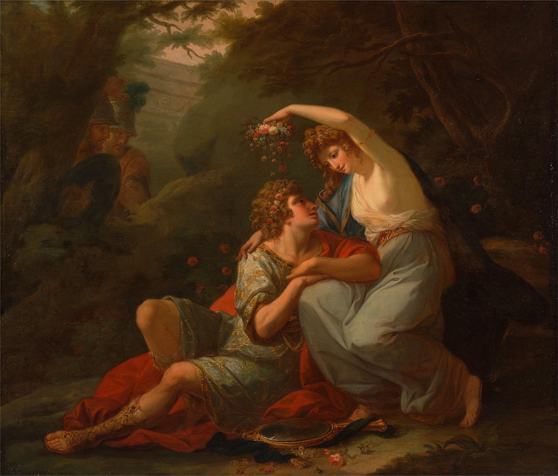 POSTERIIk Famous Print Pop Art Wall Art Graffiti Rinaldo and Armida by Angelica Kauffmann Art Prints for Home Decor 60x90cm