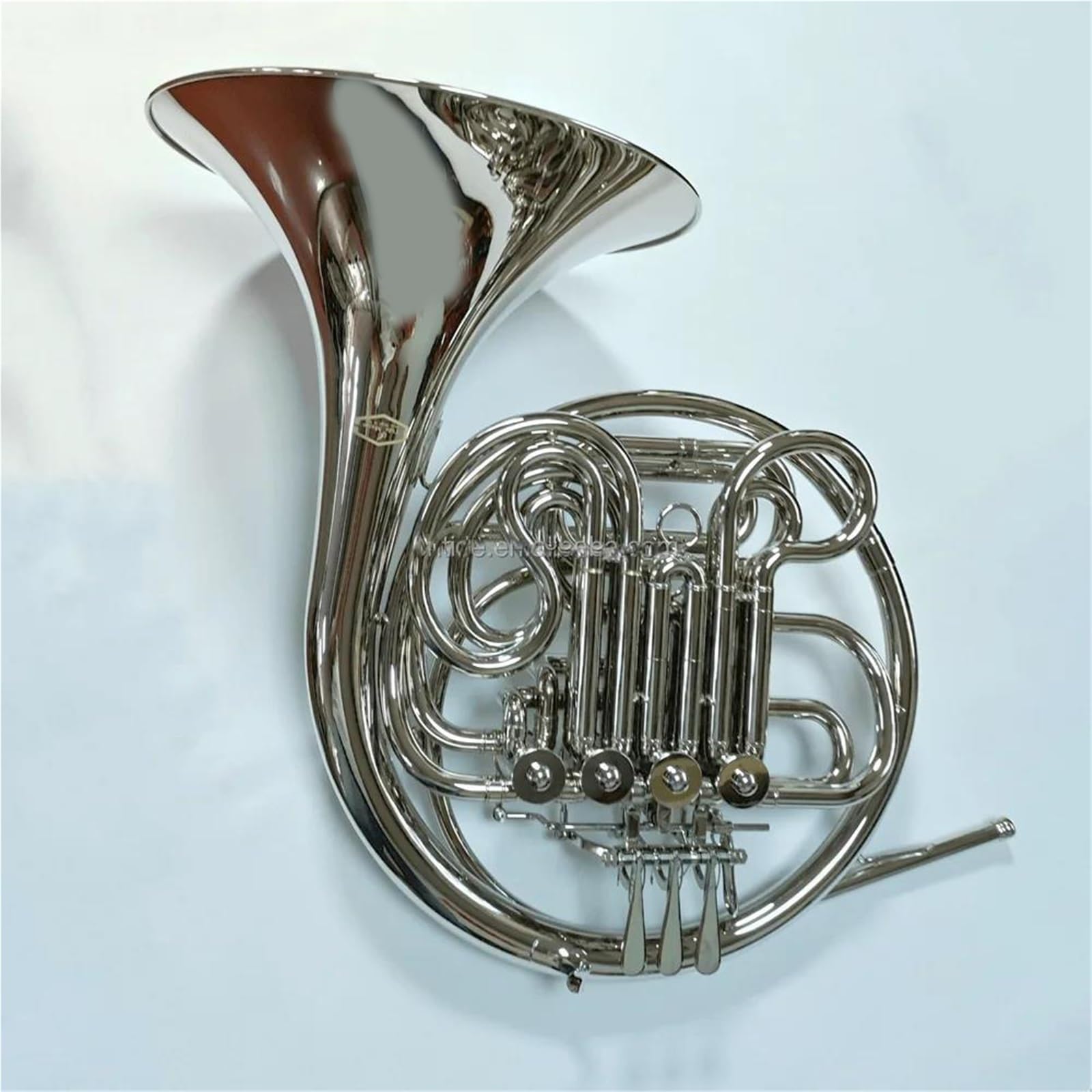 Cors D'harmonie Cor Français En Fa Sib Plaqué Nickel À Quatre Clés Et Double Rangée