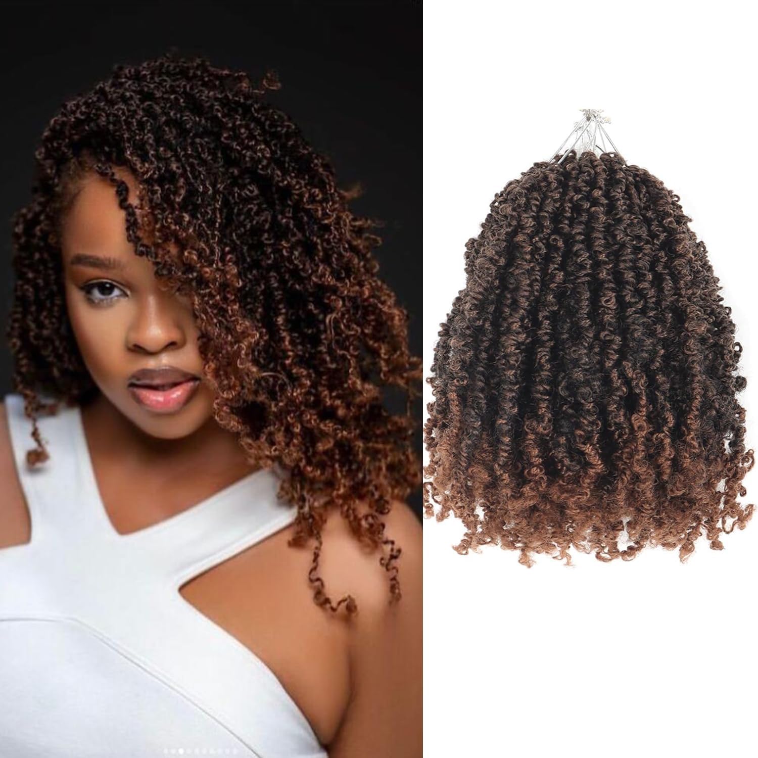 Yanky Twist Crochet Hair Extensions | 8" 10" 12" 14" Lengths | 7