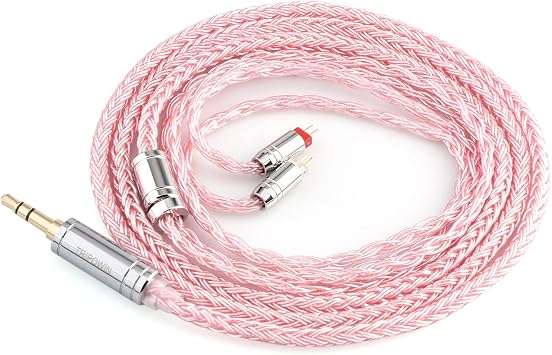 Linsoul Tripowin Zonie 16 Core SilverPlated IEM Cable, Recessed 2pin, 3.5mm