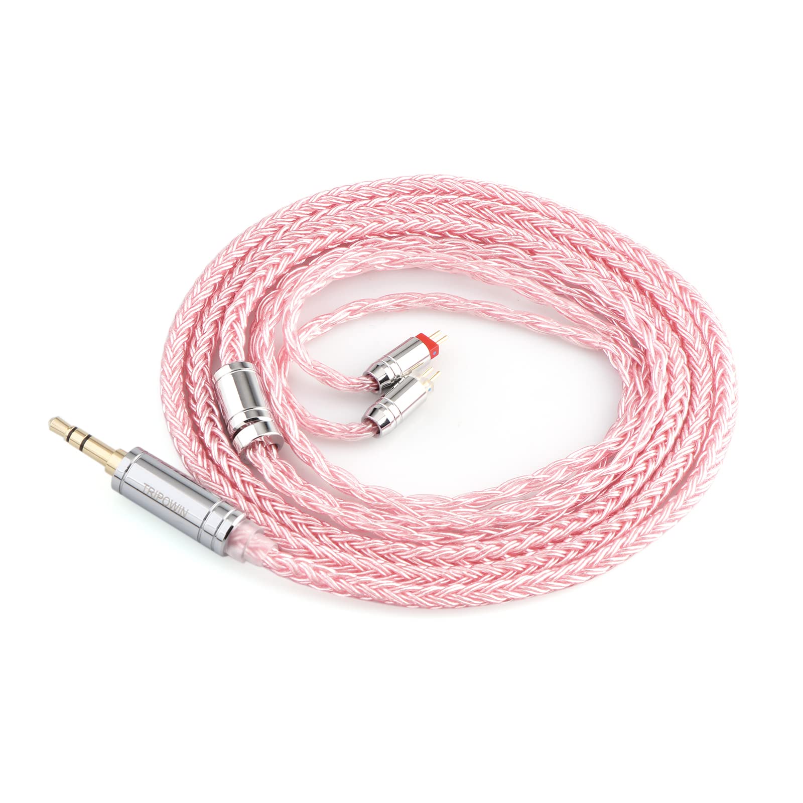 Linsoul Tripowin Zonie 16 Core SilverPlated IEM Cable, Recessed 2pin, 3.5mm