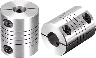 uxcell 2PCS Motor Shaft 10mm to 11mm Helical Beam Coupler Coupling 25mm Dia 30mm Length