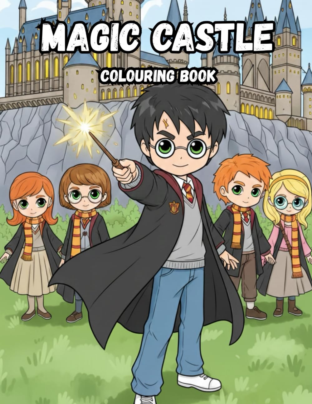 Magic Castle Colouring Book: A Journey Through Spells Wizards & Fantasy Worlds