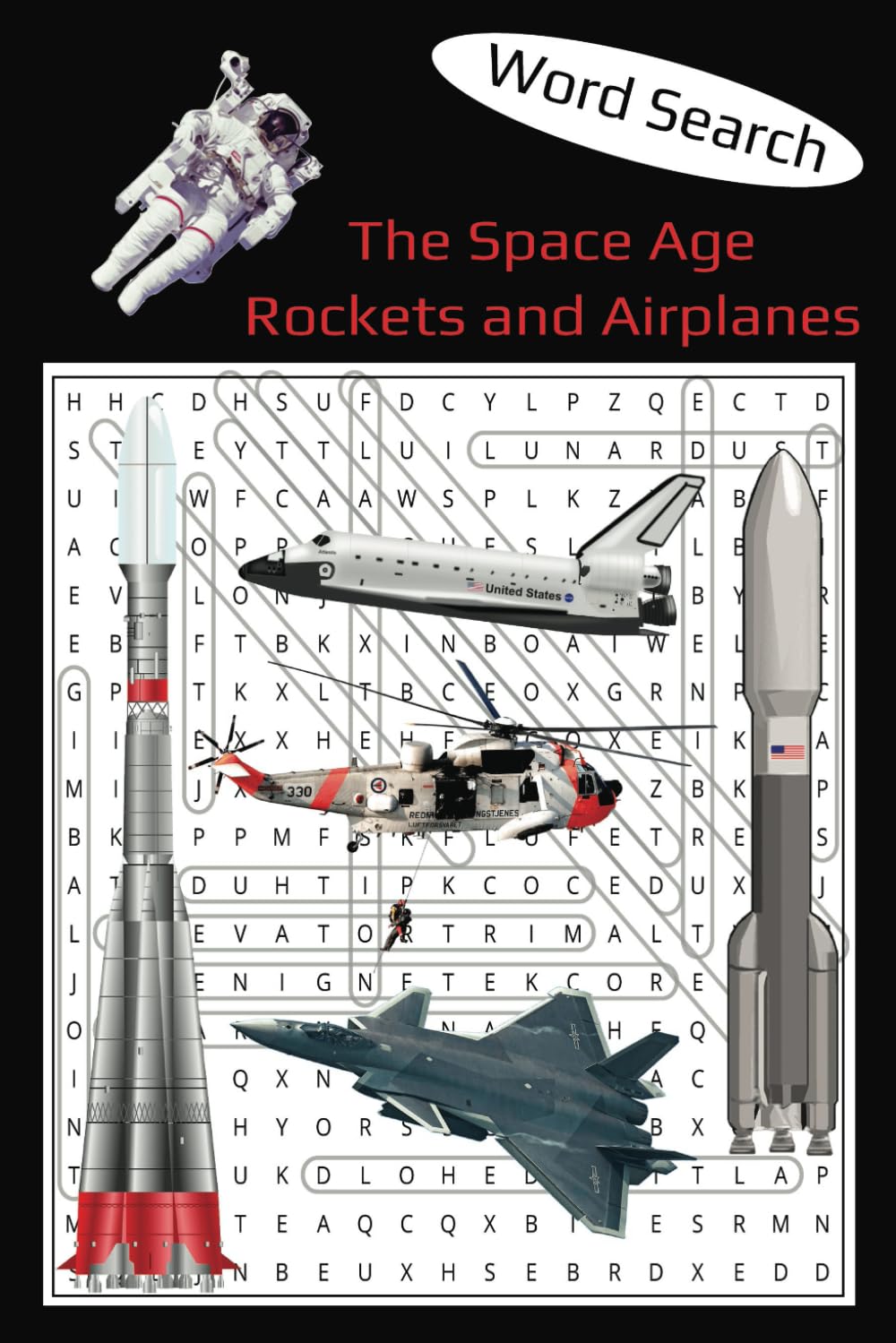 Word Search The Space Age: Rockets and Airplanes