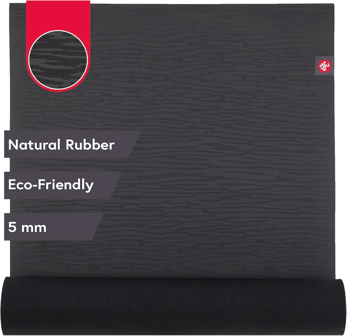 Esterilla de yoga eKO - Caucho natural | Ecológico | Superficie con textura suave | Sensación natural junto a la piel