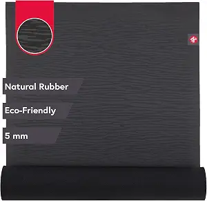 Manduka eKO Yoga Mat - Natural Rubber, Eco-Friendly, 5mm Thickness, 71 x 24 inches