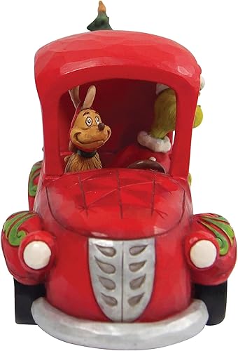 Enesco Jim Shore Dr. Seuss The Grinch with Friends in Truck - Figura de 5.125 pulgadas, multicolor