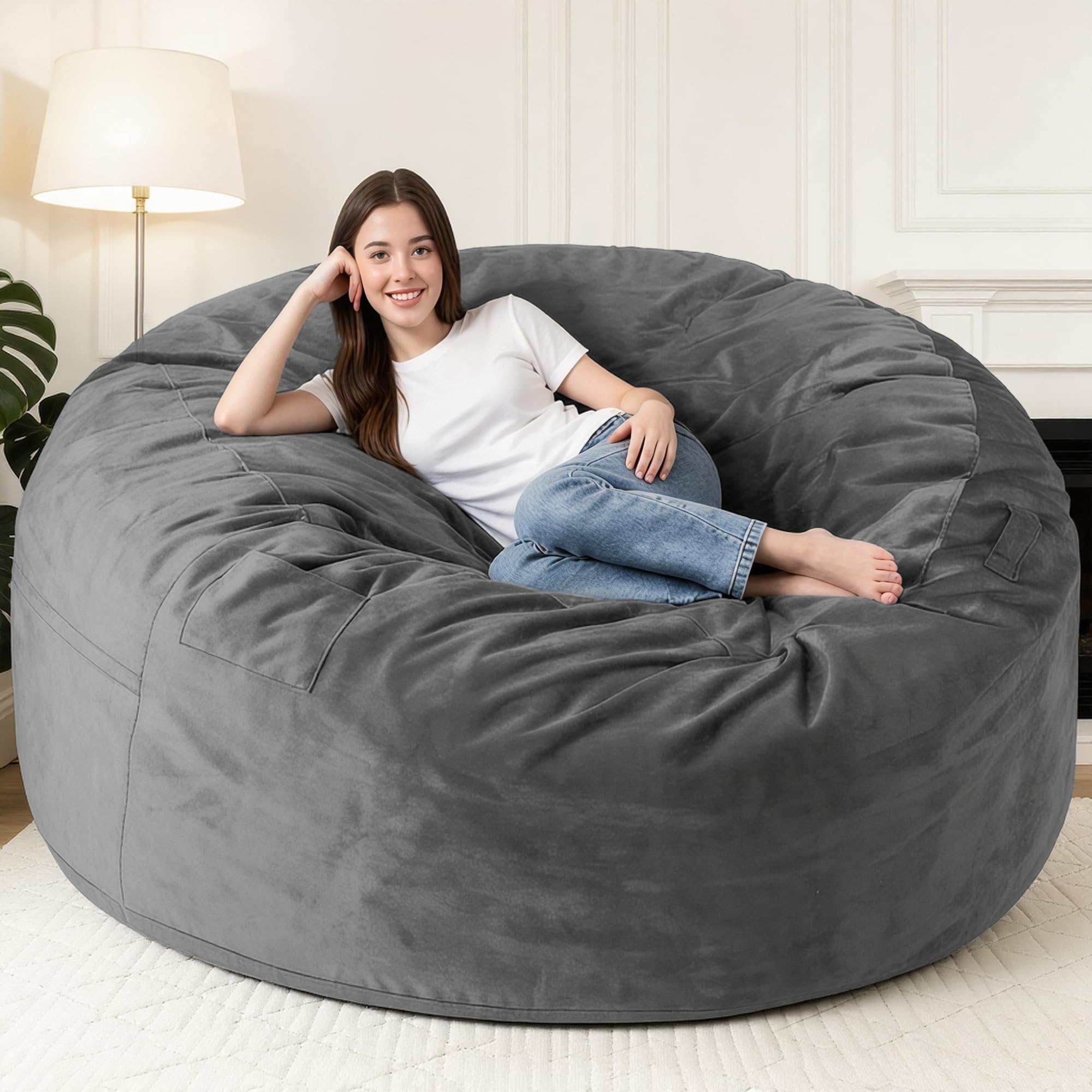 lilanoon 6FT Giant Bean Bag