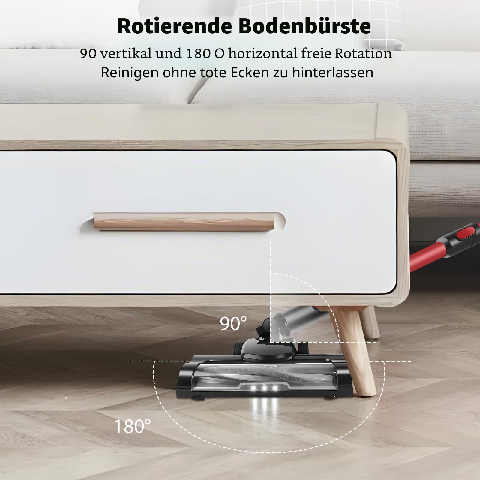 Lucn 6000W Kabelloser Stabstaubsauger Handstaubsauger kabelloser Haushaltsstaubsauger