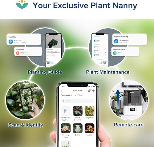 Miniatura 9 de LEVOIT Humidificadores para dormitorio, habitación grande, hogar, (6L) difusor de aceite esencial de llenado superior de niebla fría para bebés