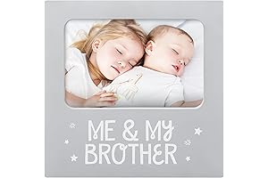 Me and My Brother Picture Frame Keepsake, Sibling Baby Shower Gift for Boys
