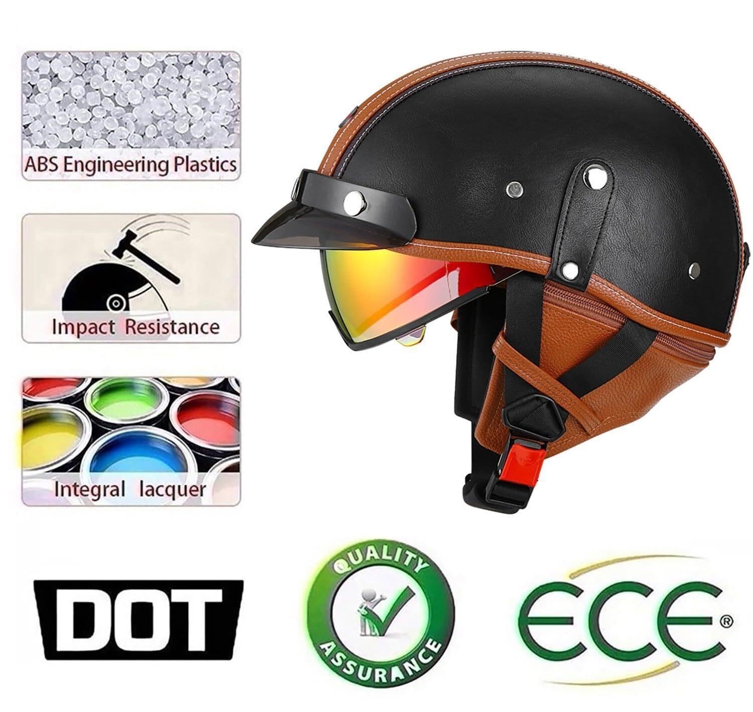 Kask Motocyklowy Otwarty Heritage Retro