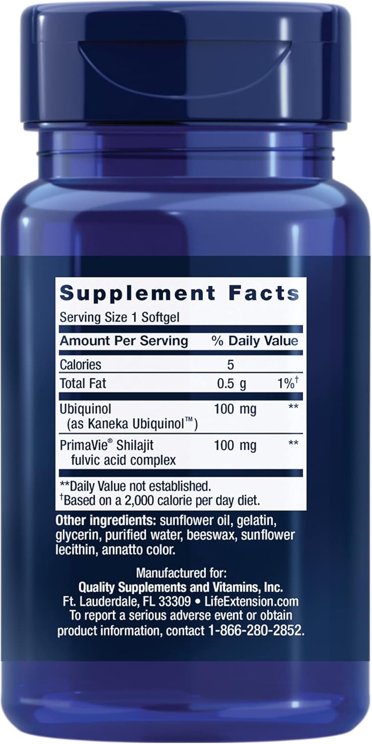 Life Extension Super Ubiquinol CoQ10 100 mg with Enhanced Mitochondrial Support - For Anti-Aging, Heart & Brain Health and Healthy Cholesterol - Gluten Free, Non-GMO – 60 Softgels : Health & Household
