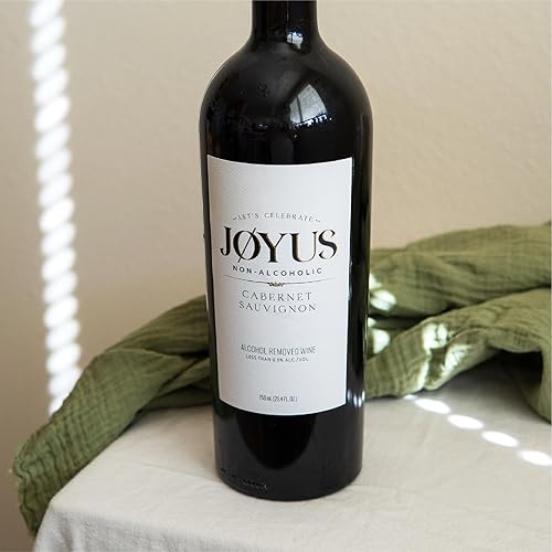 Miniatura 6 de Joyus Vino tinto sin alcohol, Cabernet Sauvignon, galardonado el mejor vino desalcoholizado de su clase, complejo y cálido, bajo en azúcar y bajo en
