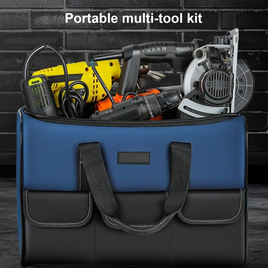 Practical Electrician Tool Pouches With Zippered Pocket Enhancing Large Capacity And Waterproof Multi Pockets