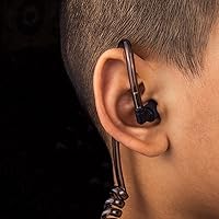 Vista 6 de Auricular con tubo acústico encubierto con micrófono para radios walkie-talkie Baofeng UV-5R, auricular de vigilancia y PTT compatible con radios